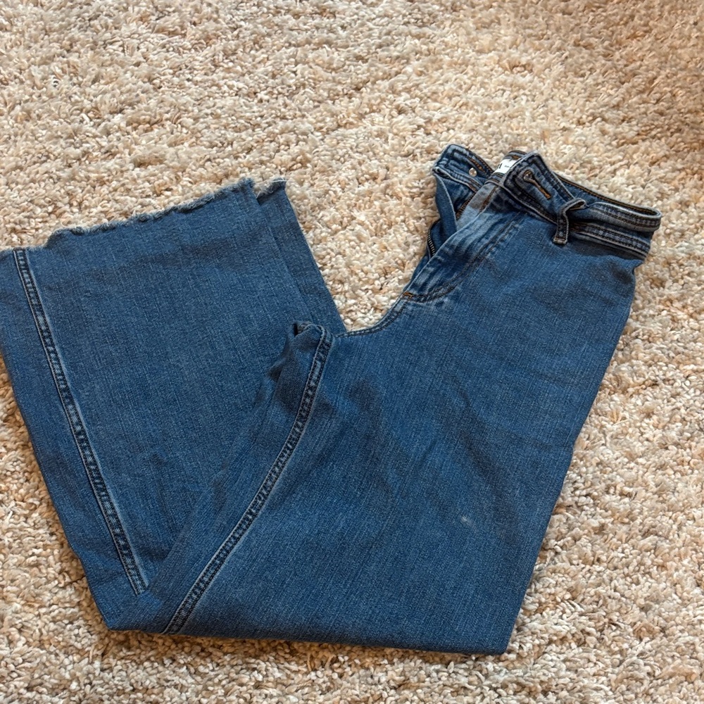 Zara Sky Blue Denim Pants